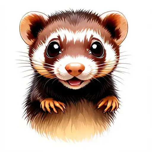 ferret tattoo design idea
