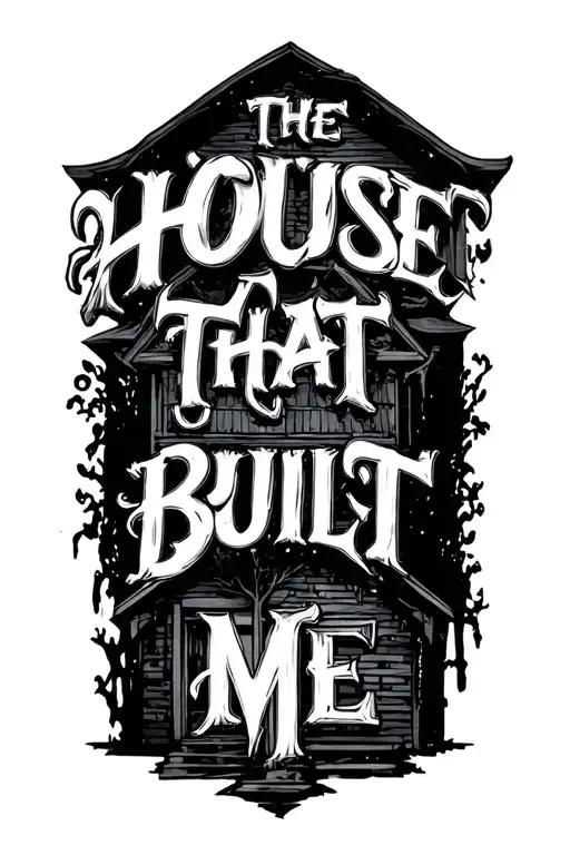 "The house that built me " latitude 42.126151 longitude -73.306650 tattoo design idea