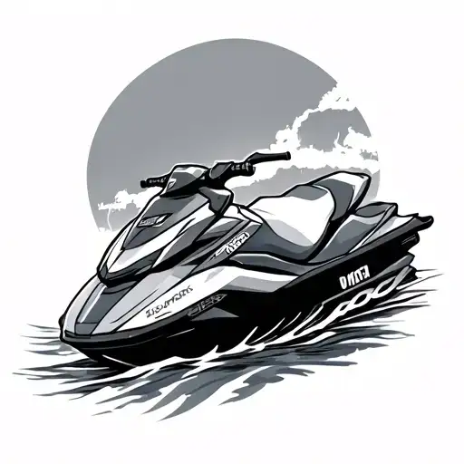 Jet ski tattoo design idea