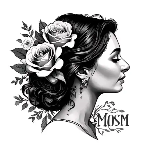 Memorial Mom tattoo design idea