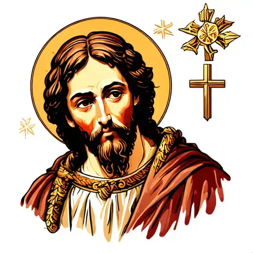 saint joseph tattoo design idea