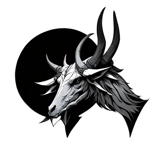Oryx, the taken king from destiny the game tattoo design idea