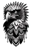 Aztec Eagle tattoo design idea