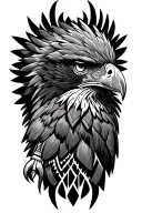 Aztec Eagle tattoo design idea