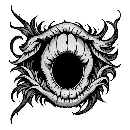 Butthole tattoo design idea