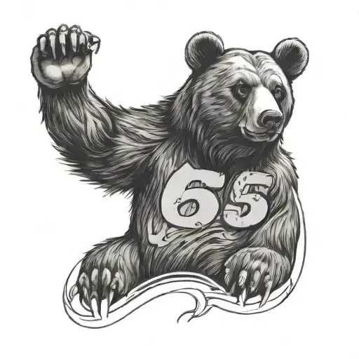 gay bear number 6 tattoo design idea