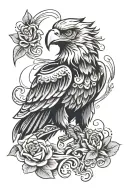 mexican eagle tattoo design idea
