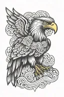 mexican eagle tattoo design idea
