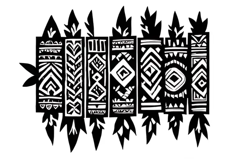 Aztec Band family tattoo design idea
