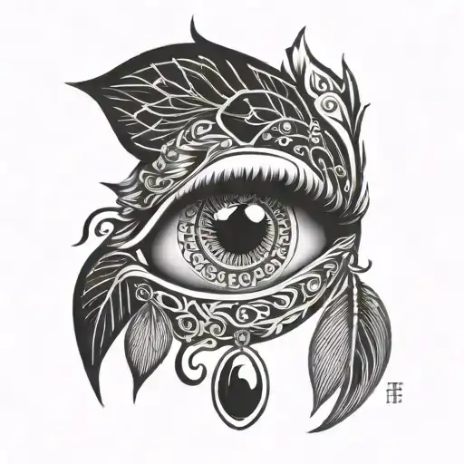 eye popping tattoo design idea