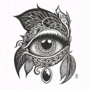 eye popping tattoo design idea