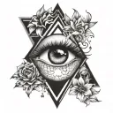 eye popping tattoo design idea