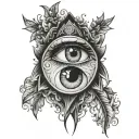 eye popping tattoo design idea