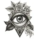 eye popping tattoo design idea