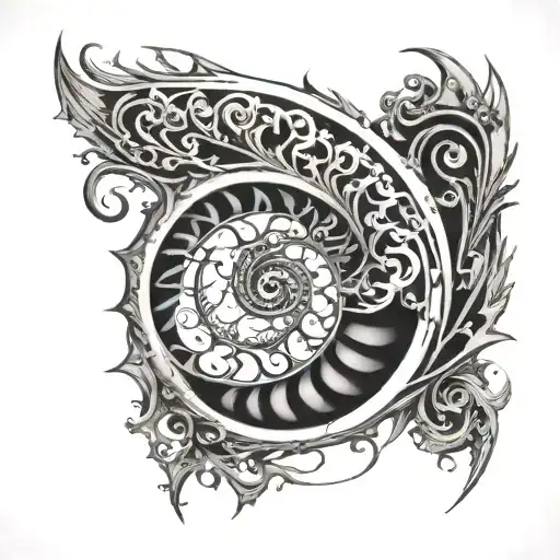 gothic spiral tattoo design tattoo design idea