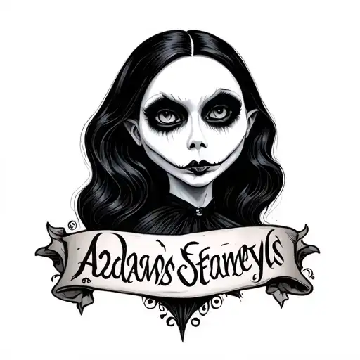 Addams Family tattoo design idea