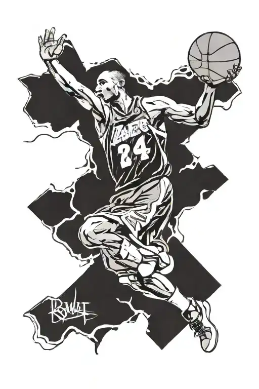 kobe bryant tattoo design idea