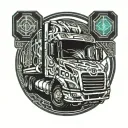 truck driver, plumber tattoo design idea