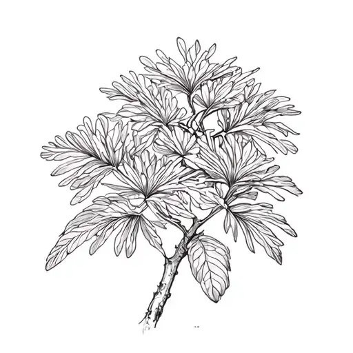 Pohutukawa tattoo design idea