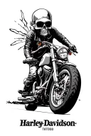 Harley Davidson tattoo design idea