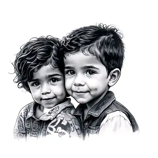 3 Kids tattoo design idea