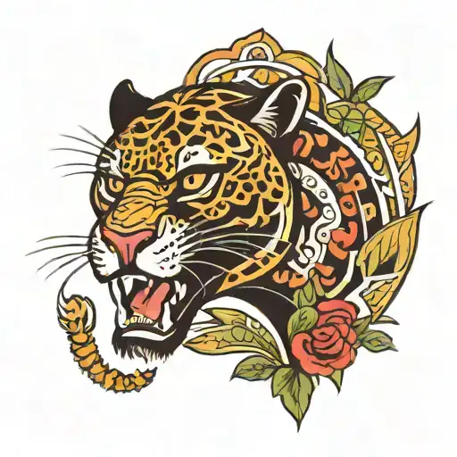 panther tattoo design idea