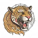 panther tattoo design idea