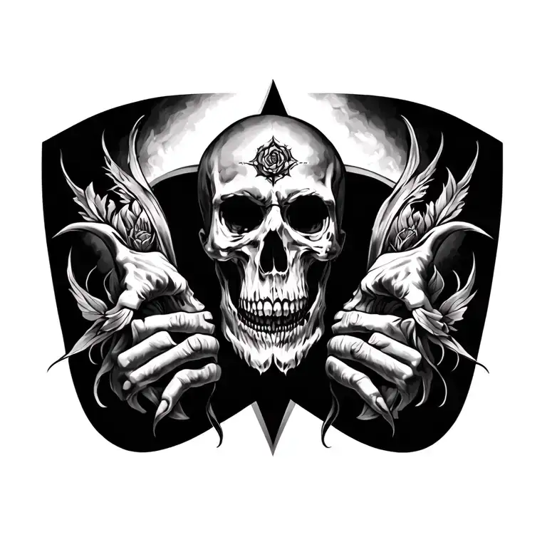 Gothic tattoo design high detail male tattoo design idea