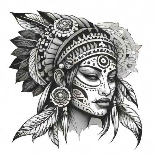 something minimal , trying to to the Indian heritage but modern , not being afraid and things will always work out tattoo design idea