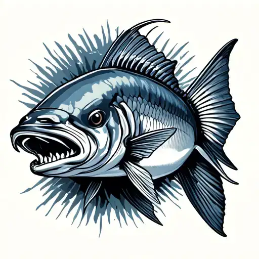 Barracuda tattoo design idea