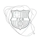 Incorporate elements of FC Barcelona's iconic logo & motto to a minimalist tattoo design. tattoo design idea