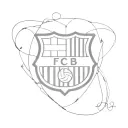 Incorporate elements of FC Barcelona's iconic logo & motto to a minimalist tattoo design. tattoo design idea