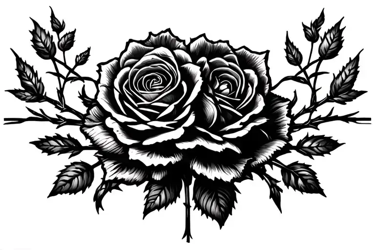 Barbed Wire and little Roses, It goes around the forearm and fills the whole thing.  tattoo design idea