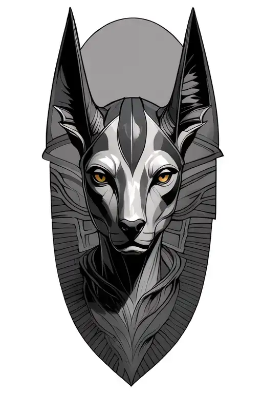 anubis tattoo design idea