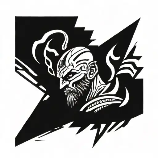 kratos tattoo design idea