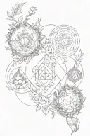 four elements tattoo design idea