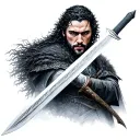 Jon Snow Sword tattoo design idea