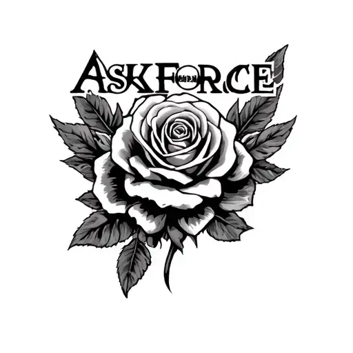 "ASKFORCE" Guns And Roses tattoo design idea