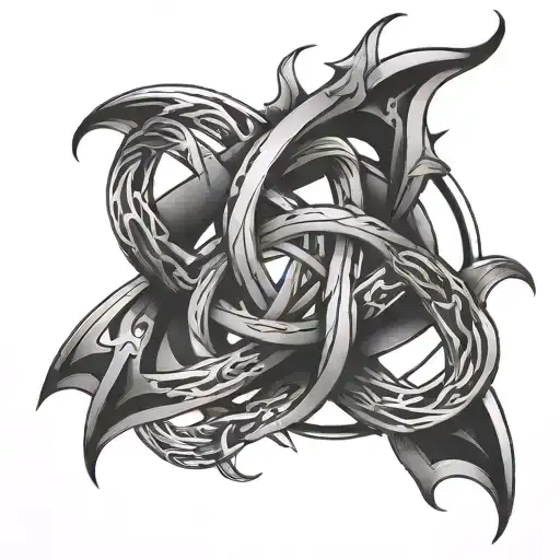 Witches Knot tattoo design idea