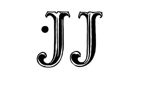 "Jj" tattoo design idea