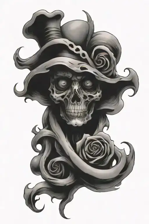 Sythe with G59 logo embedded tattoo design idea