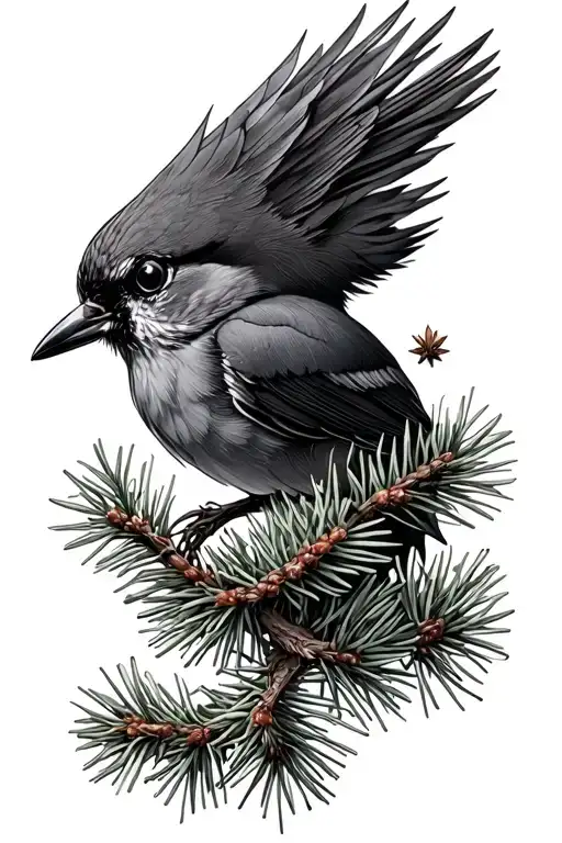 Lark spruce tattoo design idea