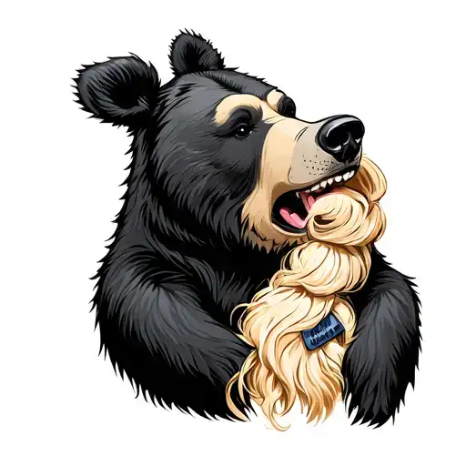 gay bear and blode twunk tattoo design idea