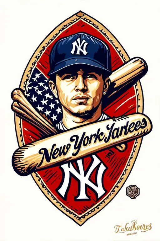 New York yankees tattoo design idea