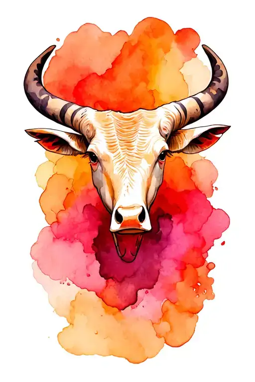 flamenco sea bull Spain tattoo design idea