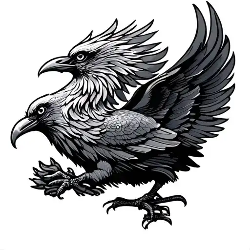 Liver Bird tattoo design idea