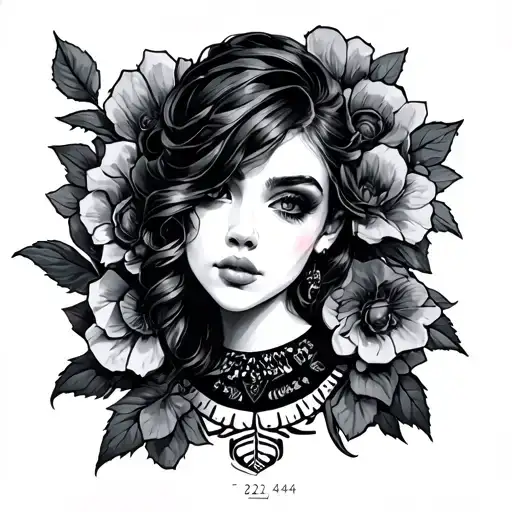 222 and 444 and 224  tattoo design idea