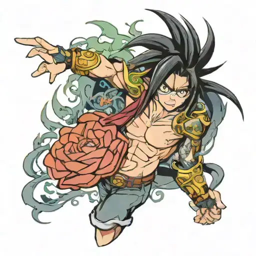 right arm sleeve tattoo featuring Kaidos right arm tattoo design idea