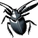 Cockroach tattoo design idea