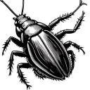 Cockroach tattoo design idea
